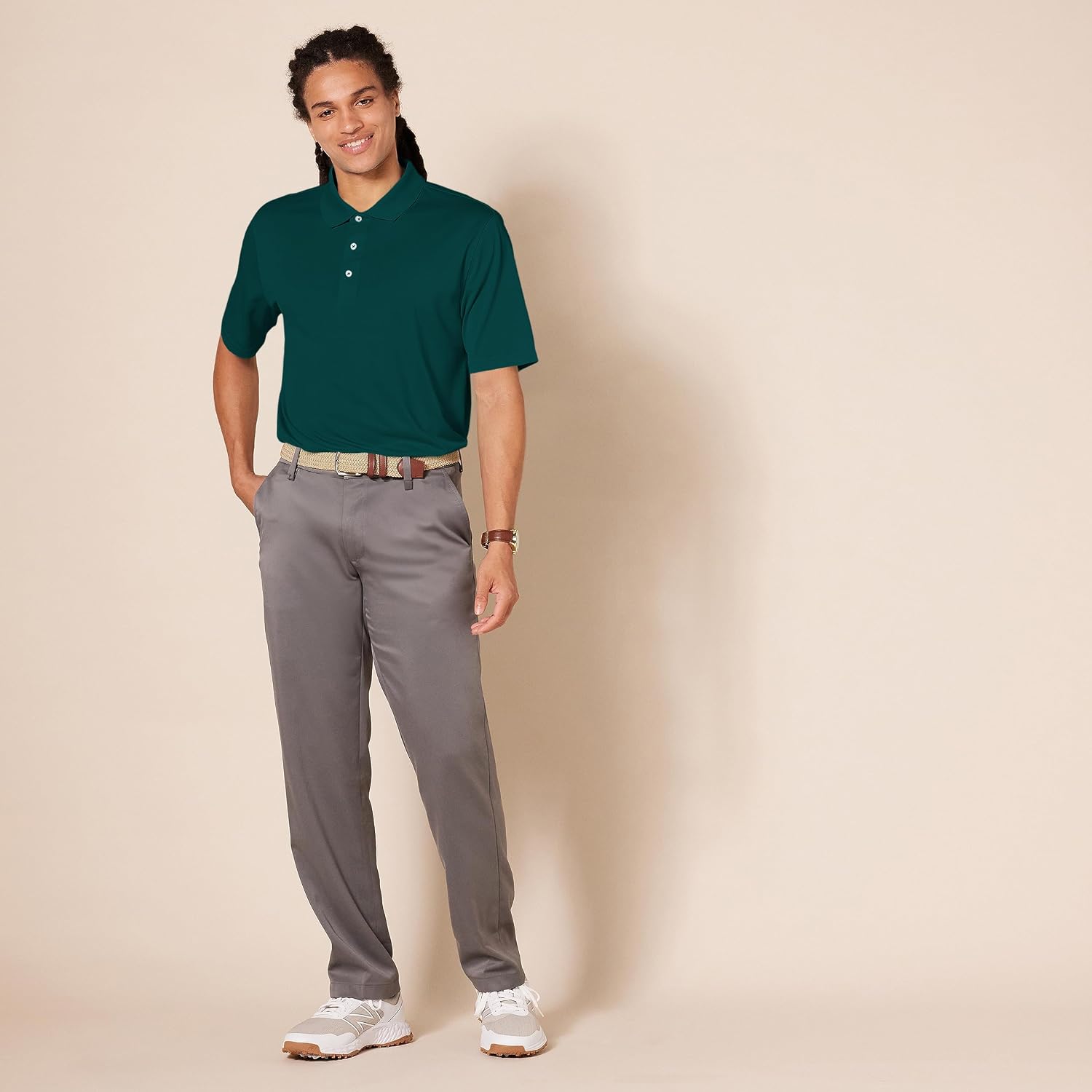 Amazon Essentials Mens Regular-Fit Quick-Dry Golf Polo Shirt (Available in Big & Tall)