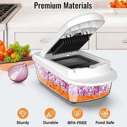 8 Blade All-in-1 Vegetable Chopper Mandoline Slicer