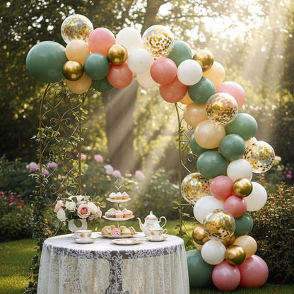 Pastellrosa und lilafarbene Ballons, 12-Zoll-Metallic-Lila-Flieder-Pink-Konfetti-Ballon-Set für Mädchen, Frauen, Kpop, Schmetterling-Geburtstag, Babyparty, Brautparty, Hochzeit, Prinzessin, Disco, Musikparty-Dekorationen