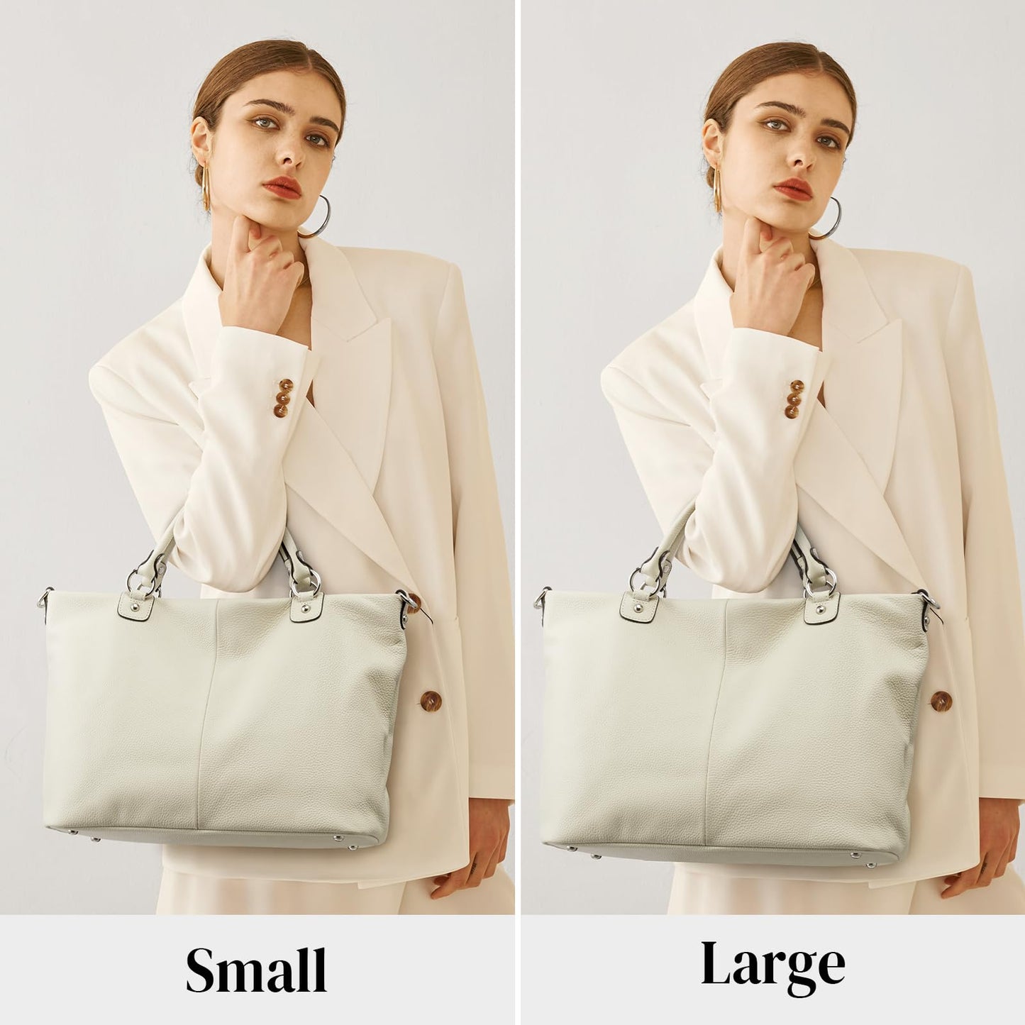 Kattee Damen Weiche Echtleder Tragetasche Schultertasche Handtasche