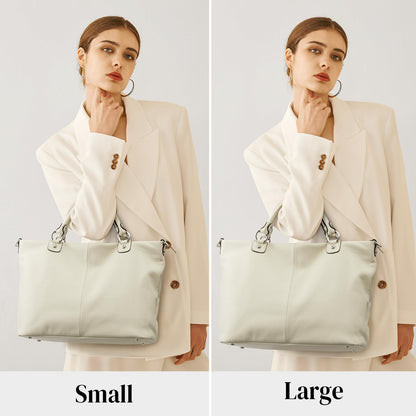 Kattee Damen Weiche Echtleder Tragetasche Schultertasche Handtasche