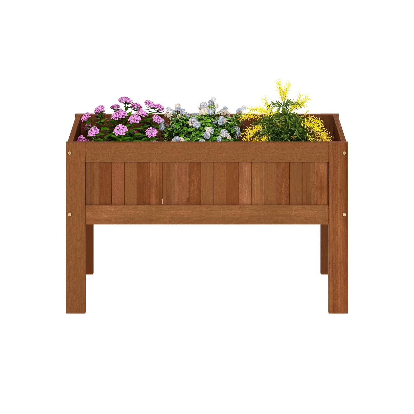 Furinno FG17478 Tioman Outdoor Patio Furniture Hardwood Potting Bench, Natural