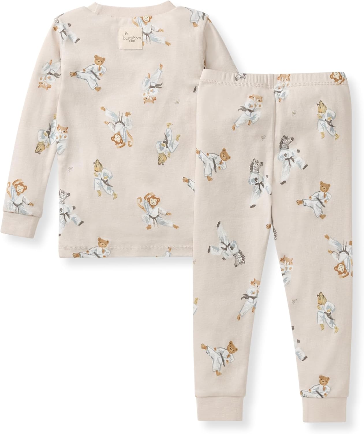 Burt's Bees Baby Organic Cotton Pajamas for Boys, 100% Cotton Pajama Set for Toddlers and Kids, Soft and Stretchable Fabric