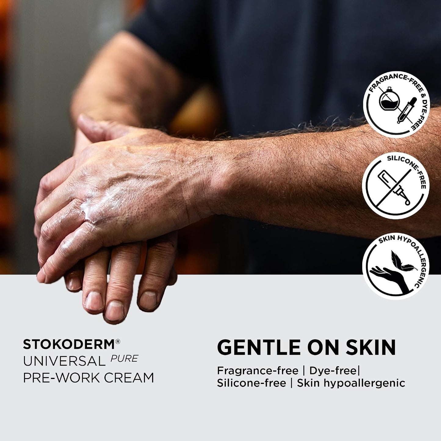 SC Johnson Professional 1L Stokoderm Universal PURE Defense Cream for Professional Use Against Water and Oil-Based Substances, 1L Cartridge, Pack of 6 x 1L Cartridge Refills for Manual Dispenser