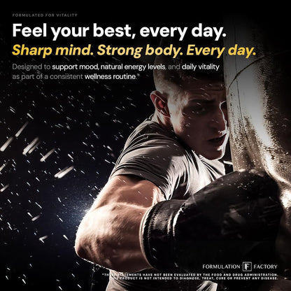 Formulation Factory Self Obsessed x Heart of Steel x The Night Before x Crown of Glory (Bundle) – Men's Vitality, Blood Flow, Sleep & Hair Support with Shilajit, L-Citrulline, Magnesium & Saw Palmetto
