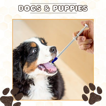 Pill Shooter for Dogs and Cats (12-PACK) – Soft Tip Pet Piller for Easy Medication Delivery | Pill Gun Dispenser Tool for Small or Large Pets | Upgraded H- Bar Design Reusable Syringe Device – Red