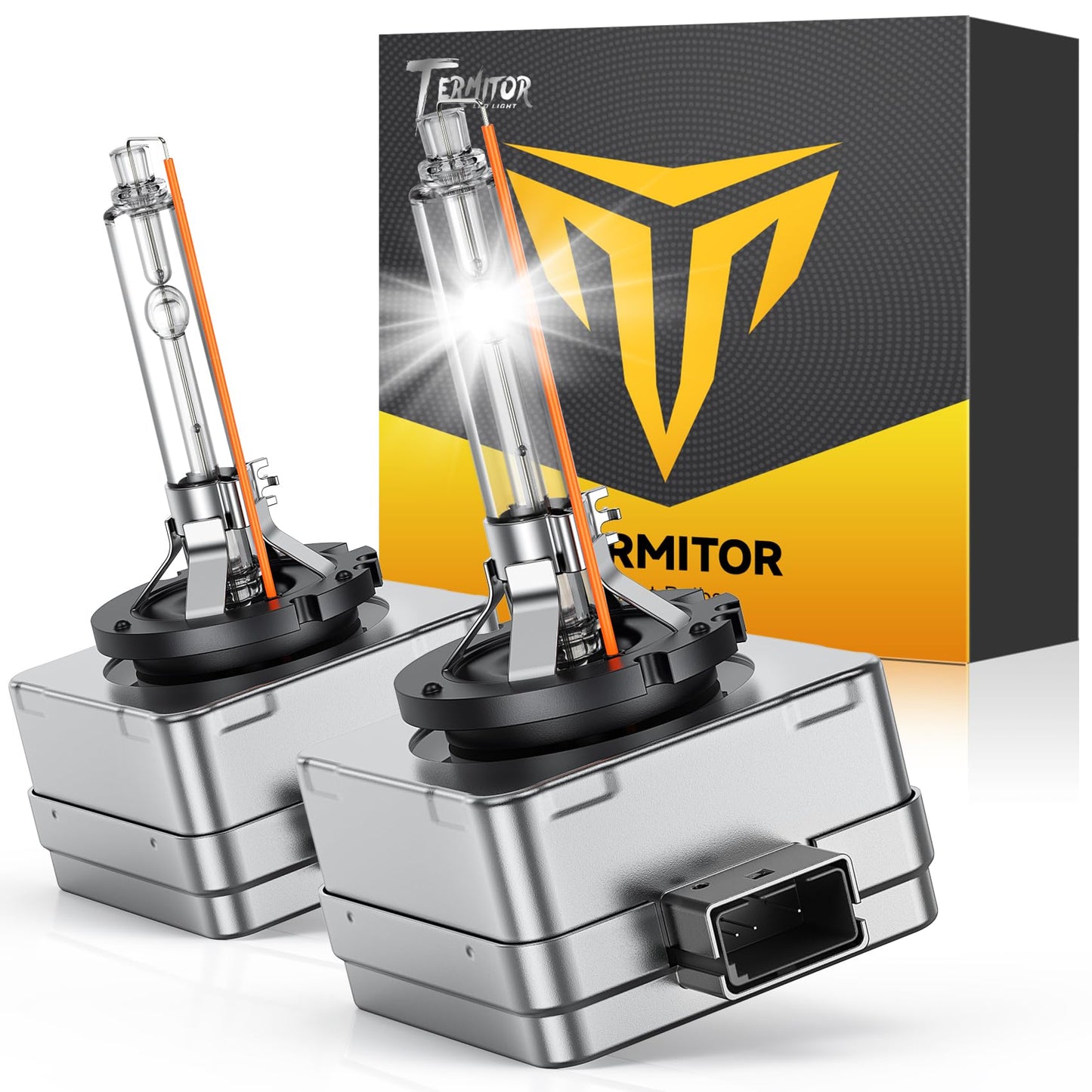 Termitor 2026 Upgraded H13/9008 Light Bulbs, 100,000LM 15X Ultra-Bright, 6500K Pure White 9008/H13 Fog Light Off-Road Conversion Kits, Easy Plug-N-Play Installation, IP68 Waterproof, Pack of 2