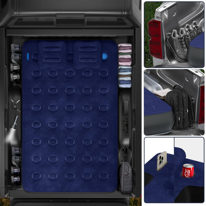 Umbrauto Car Air Mattress Backseat| Inflatable Truck Back Seat Camping Airbed for SUV Rear Seat, Blow Up Sleeping Travel Bed for Van Trunk with Pump & Pillows
