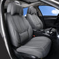 Coverado Car Seat Covers 5 Pieces, Full Set Universal Seat Covers for Cars, Waterproof Nappa Leather Auto Seat Protectors with Head Pillow, Car Interiors Fit for Most Sedans SUV Pick-up Truck, Black