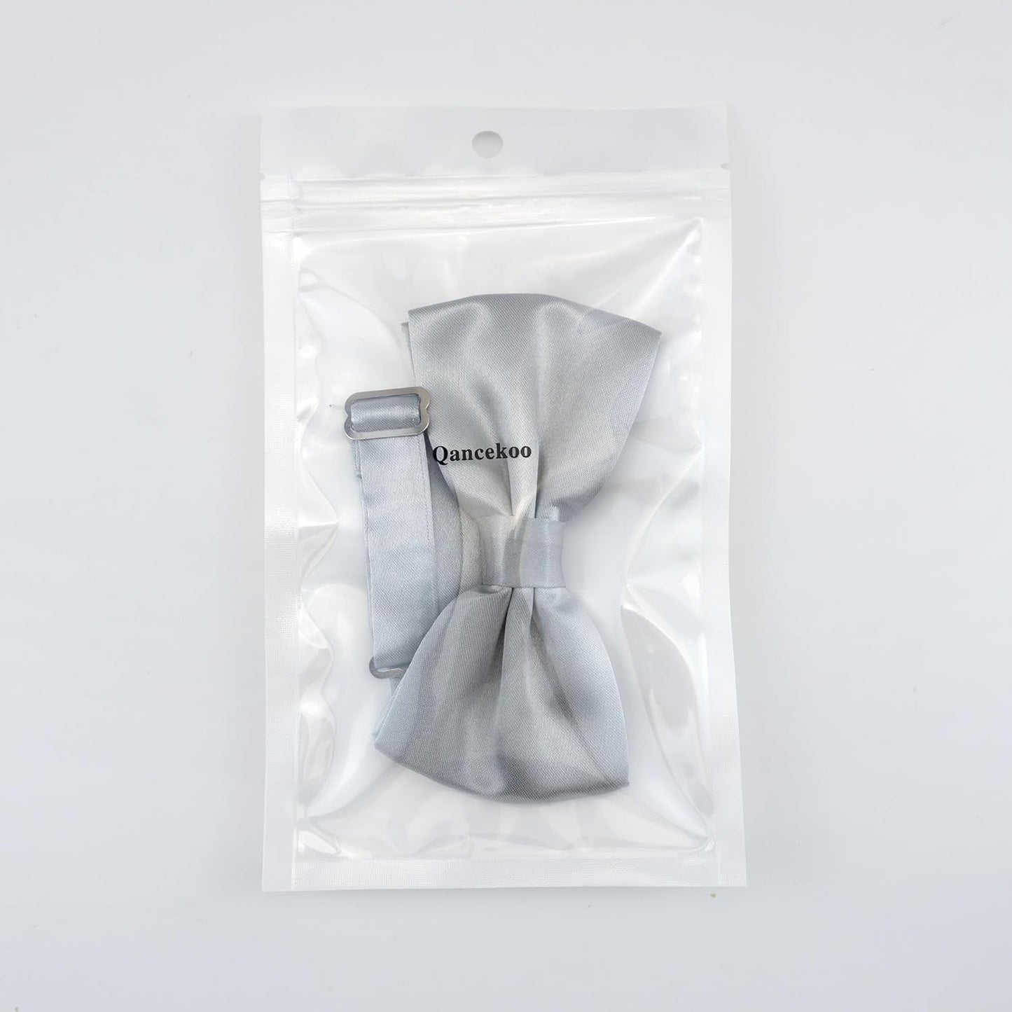 Verstellbare Herren-Fliege, einfarbig, doppelt gefaltet, vorgebunden für Dinner, Hochzeiten, Partys, Business, Bälle
