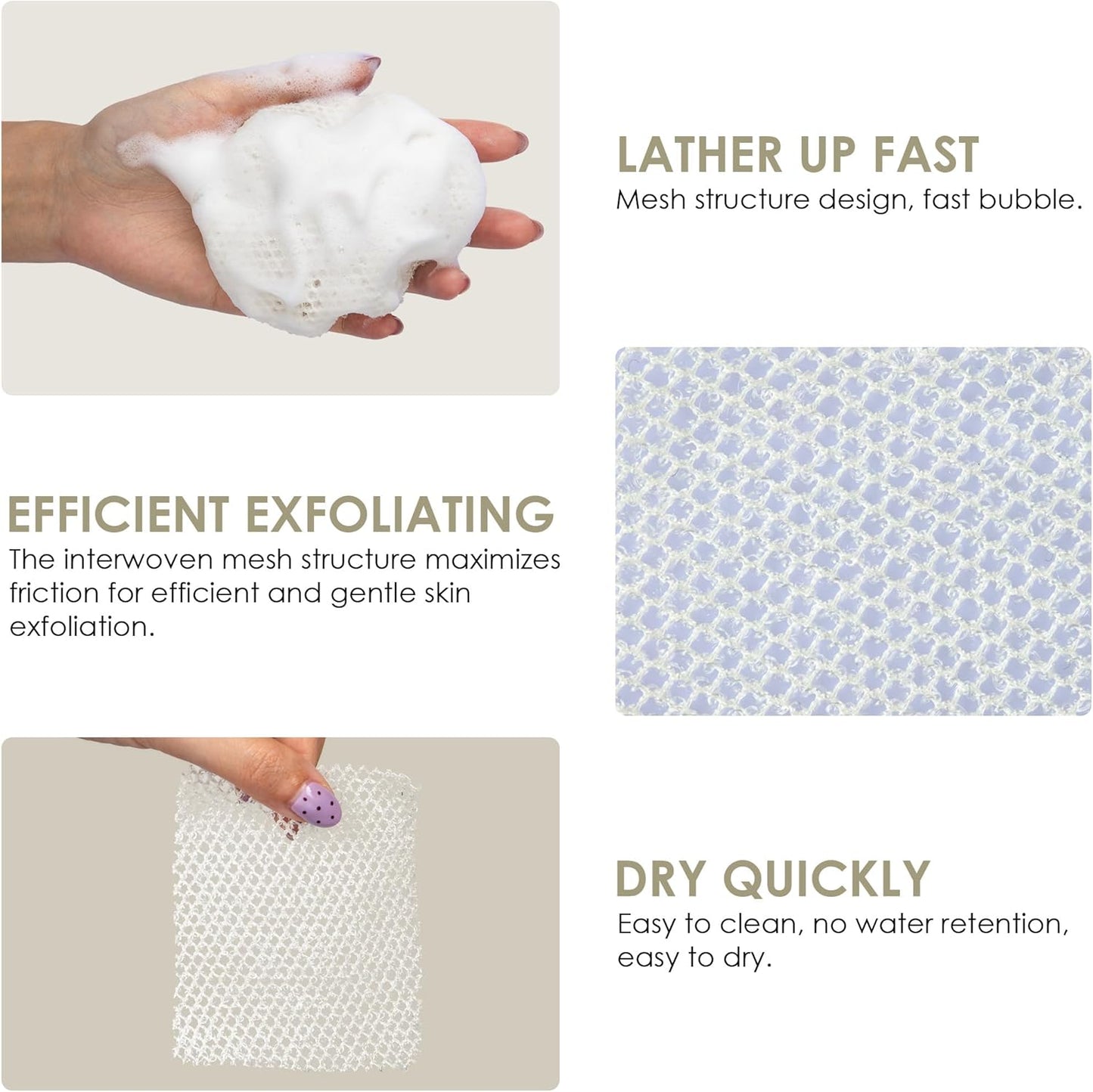 INNERNEED Duschbürste aus weichem Silikon in Lebensmittelqualität, Hand-Körperbürste zur Hautreinigung, sanftes Peeling, gute Schaumbildung (Schwarz)