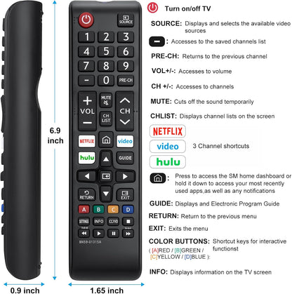 【Pack of 2】 New Universal Remote for All Samsung TV Remote