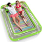 Jasonwell 4 in 1 Inflatable Tanning Pool Lounger Float - Sunbathing Lounge Floatie Raft Toys, Water Filled Tanning Bed Mat Pad Blow Up Kiddie Pool with Ball Pit for Adult, Kids (L)