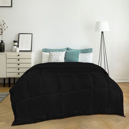 Utopia Bedding Steppbetten Queen-Größe, Ganzjahres-Bettdeckeneinlage, Daunenalternative Box-gesteppte Bettdecke mit Ecklaschen, Maschinenwaschbar (Weiß)