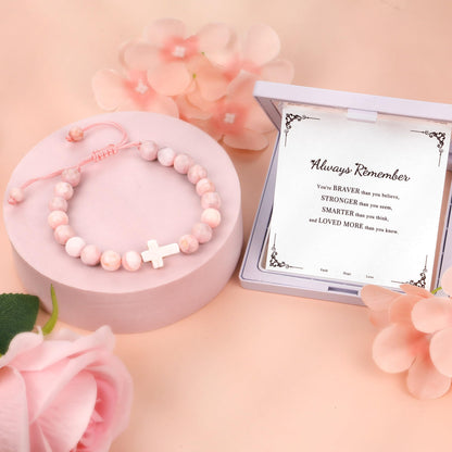 Sereney 5 Jahre altes Mädchen Geburtstagsgeschenkideen, verstellbares rosa-weißes Perlenarmband als Fünf-Jahres-5-Jahre-altes 5. Geburtstagsgeschenk für Teenager-Mädchen, Tochter, Nichte, Enkelin