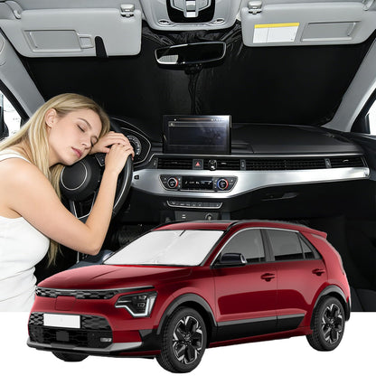 for Toyota Tacoma 2016-2023 2024 2025 2026 Sun Shade Sunshade Windshield Cover - 4 Layers Front Window Shade Custom Fit Tacoma 2Dr 4Dr Pickup Sun Visor 240T Shade Blocks UV Rays Car Accessories