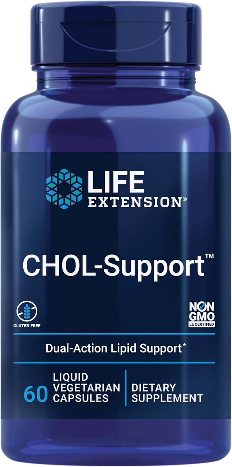 Life Extension CHOL-Support Vegetarian Liquid Capsules, 60 Count