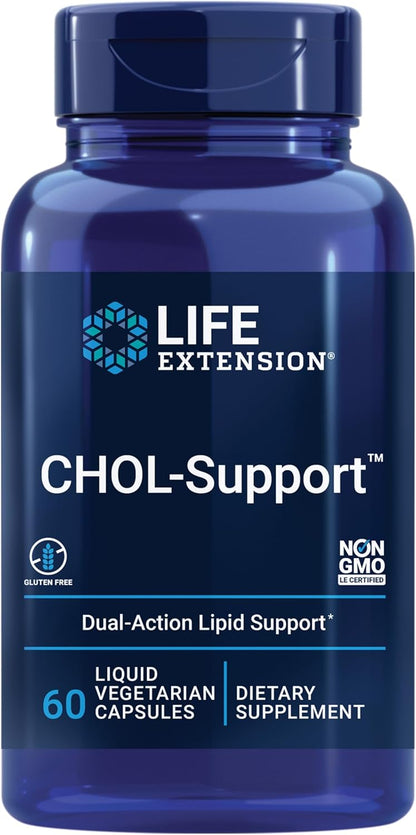 Life Extension CHOL-Support Vegetarian Liquid Capsules, 60 Count