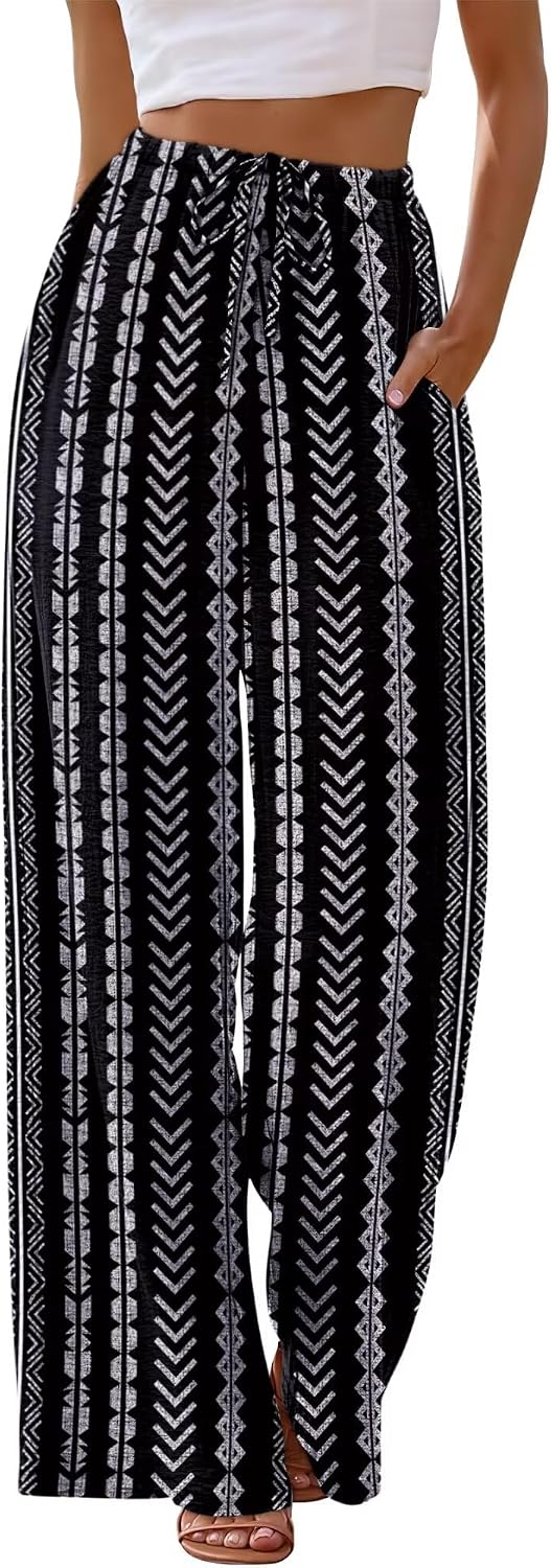 SAMPEEL Wide Leg Pants for Women: Flowy Palazzo Perfection