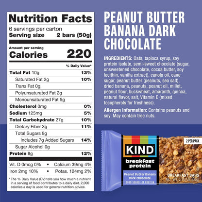 KIND PB Banana Dark Choc Protein Breakfast Bar: A Delicious Start