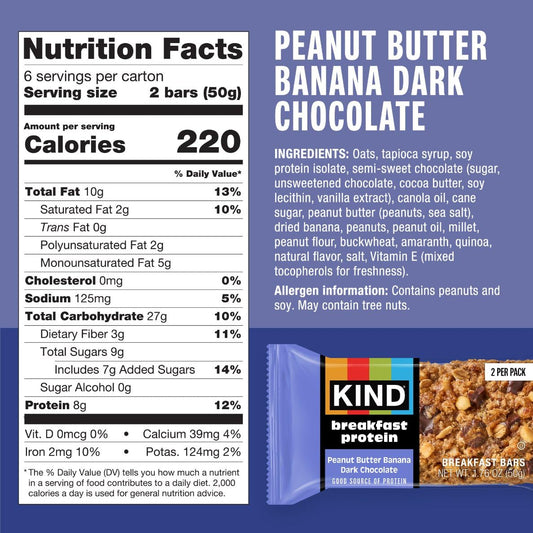 KIND PB Banana Dark Choc Protein Breakfast Bar: A Delicious Start