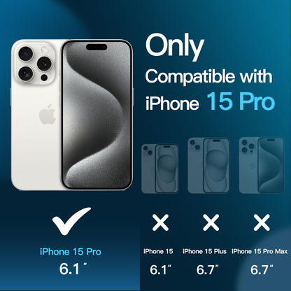 JETech Displayschutzfolie für iPhone 16 6,1 Zoll, gehärtetes Glas mit einfachem Installationstool, Case-Friendly, HD Klar, 3 Stück