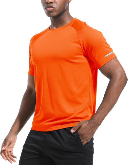 Boyzn 1er, 3er, 5er oder 7er Pack Herren-Trainings-Laufshirts, Dry Fit feuchtigkeitsableitendes T-Shirt, Gym Sport Kurzarm-T-Shirts