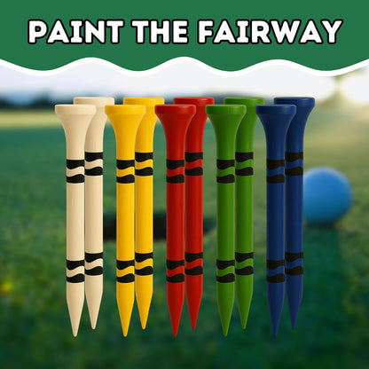 Funny Golf Tees | Novelty Box, 3.25" Wooden Tees | Iconic Packaging | Funny Golf Accessory for Golfers