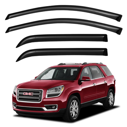 Window Visors Rain Guards for 2015-2026 Ford F150 SuperCrew & 2017-2026 F-150 Raptor F250 F350 F450 F550 Super Duty Crew Cab, Out-Channel Window Vent Deflectors Visors Shades Protectors