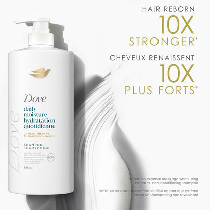 Dove Intensive Repair Shampoo für geschädigtes Haar mit flüssiger Bio-Protein-Pflege, 828 ml