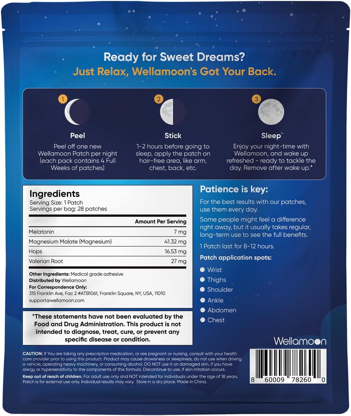 Wellamoon Sleep Patches & Lulutox Sleep Tea Bundle (84 Patches & 28 Servings)