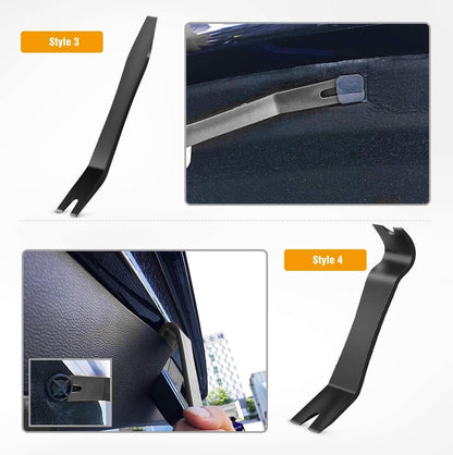 GOOACC 5PCS Auto Trim Removal Tool Kit No-Scratch Pry Tool Kit for Car Door Clip Panel & Audio Dashboard Dismantle -5PCS