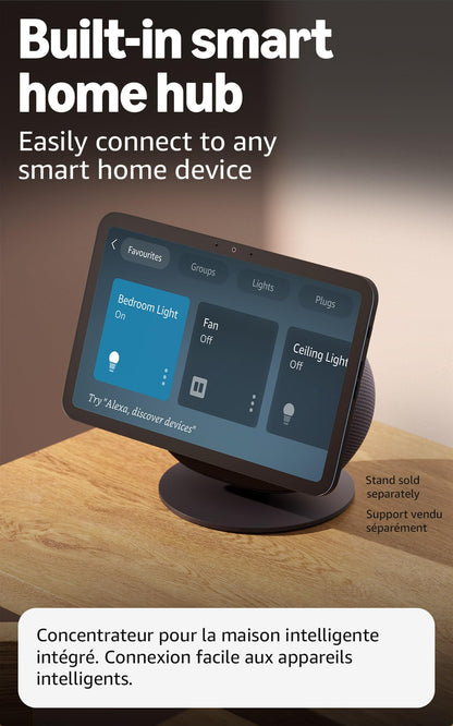 Amazon Adjustable Stand | Designed for Amazon Echo Show 8 & 11 (2025 releases, sold separately) | Graphite