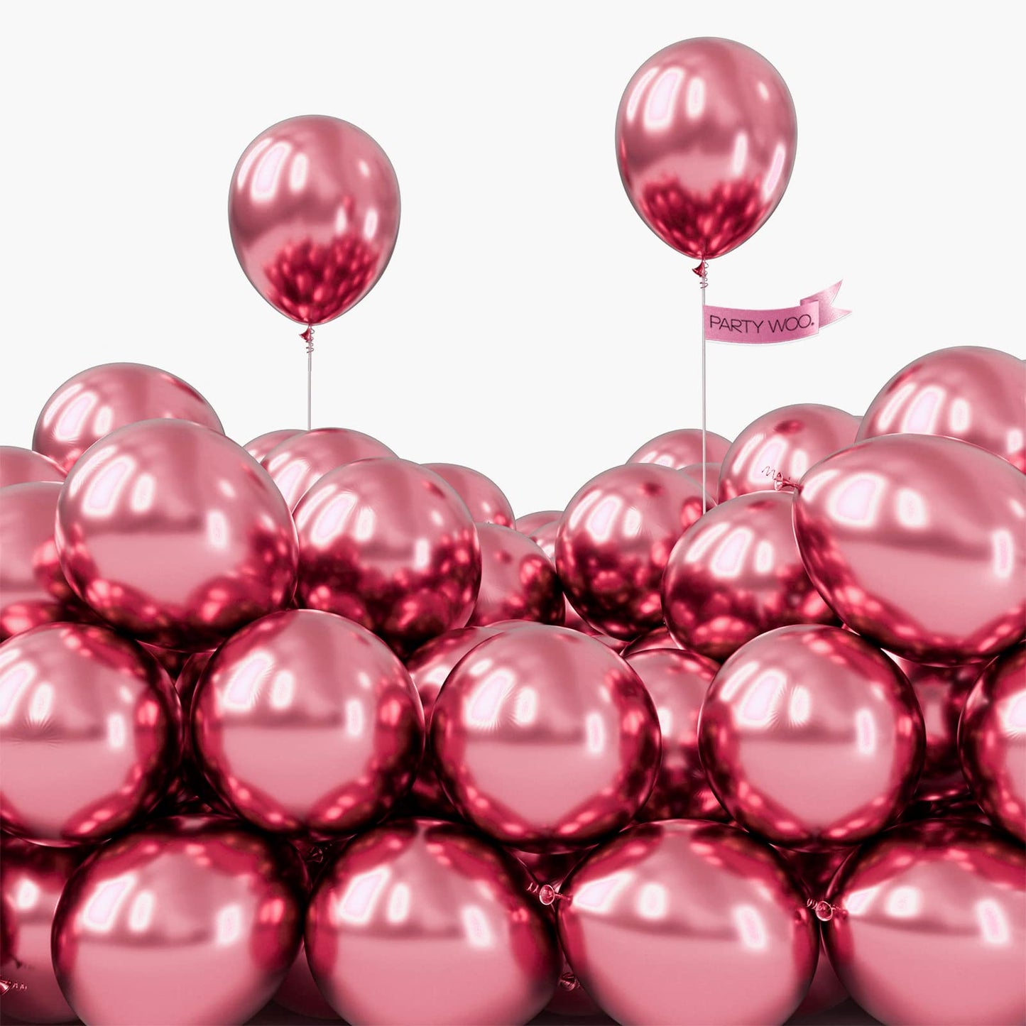PartyWoo White Balloons 155pcs Different Sizes Pack of 18 12 10 5 Inch Matte White Latex Balloon Arch Kit Garland for Wedding Bridal Graduation Baby Shower Birthday Party Decorations White-Y13