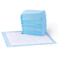 Amazon Basics Leak-Proof Dog and Puppy Potty Training Pee Pads with Quick-Dry 5-Layer Super Absorbent Design for Housebreaking, Regular Size 22x22", Blue & White, 150 Count