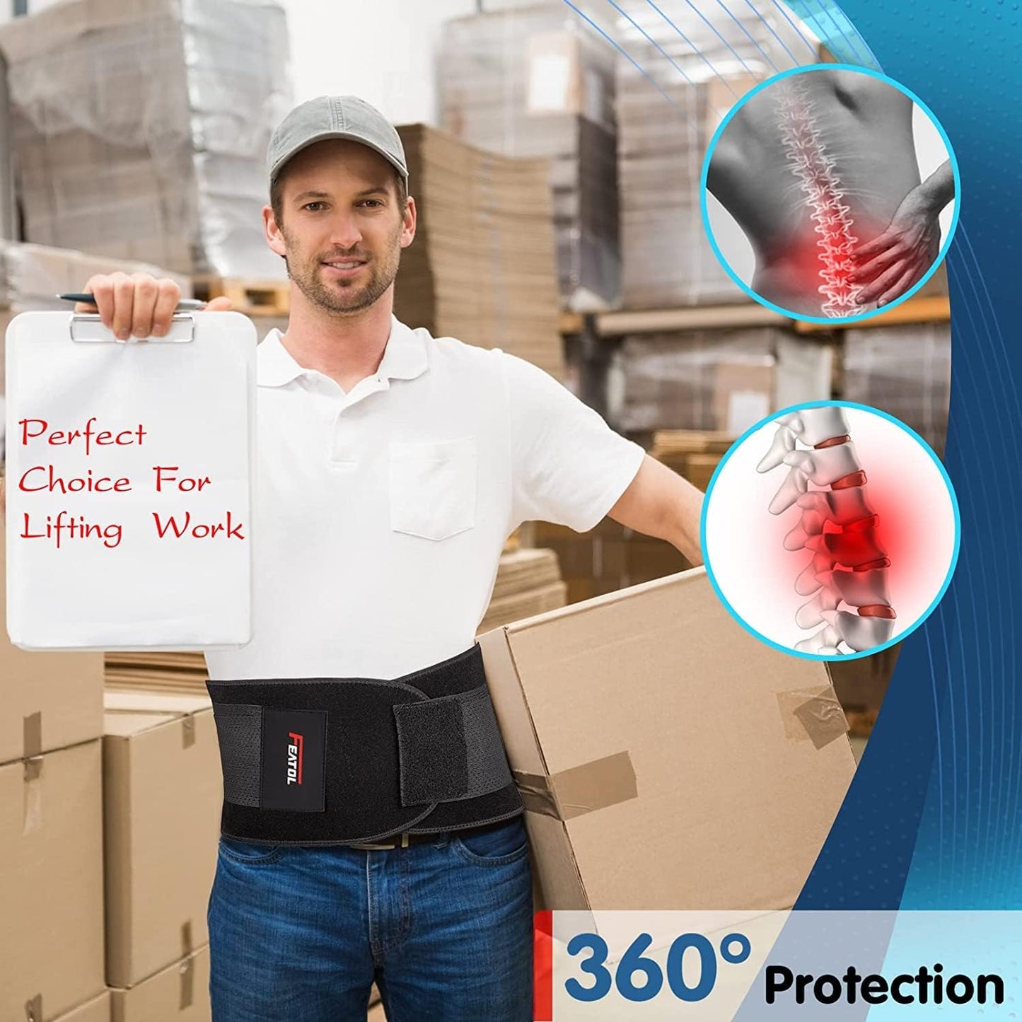 FEATOL Back Brace Support Belt: A Game-Changer for Back Pain Relief