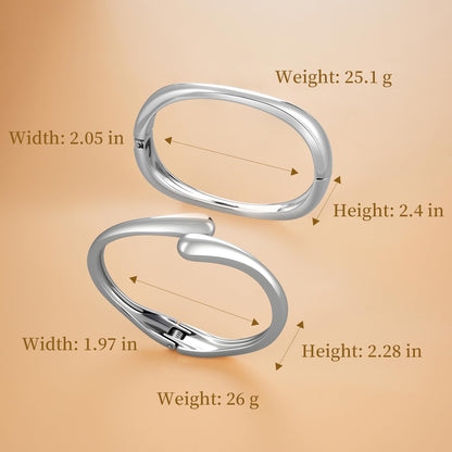 PEALICIOUS 2 STÜCK Gold Armmanschette für Damen, Arm Cuff Gold Minimalistisches Oberarmarmband für Mädchen, Stapelbare Armbandmanschetten, Verstellbare Armreifen Offen als Boho Valentinstag Schmuck Strand Sommer Geschenke
