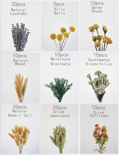 DIY Natural Dried Flower Set