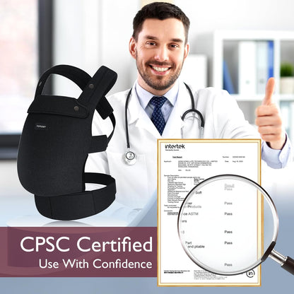 Momcozy Baby Carrier Newborn to Toddler - Ergonomic, Cozy and Lightweight Infant Carrier for 7-44lbs, Effortless to Put On, Ideal for Hands-Free Parenting, Enhanced Lumbar Support, Black