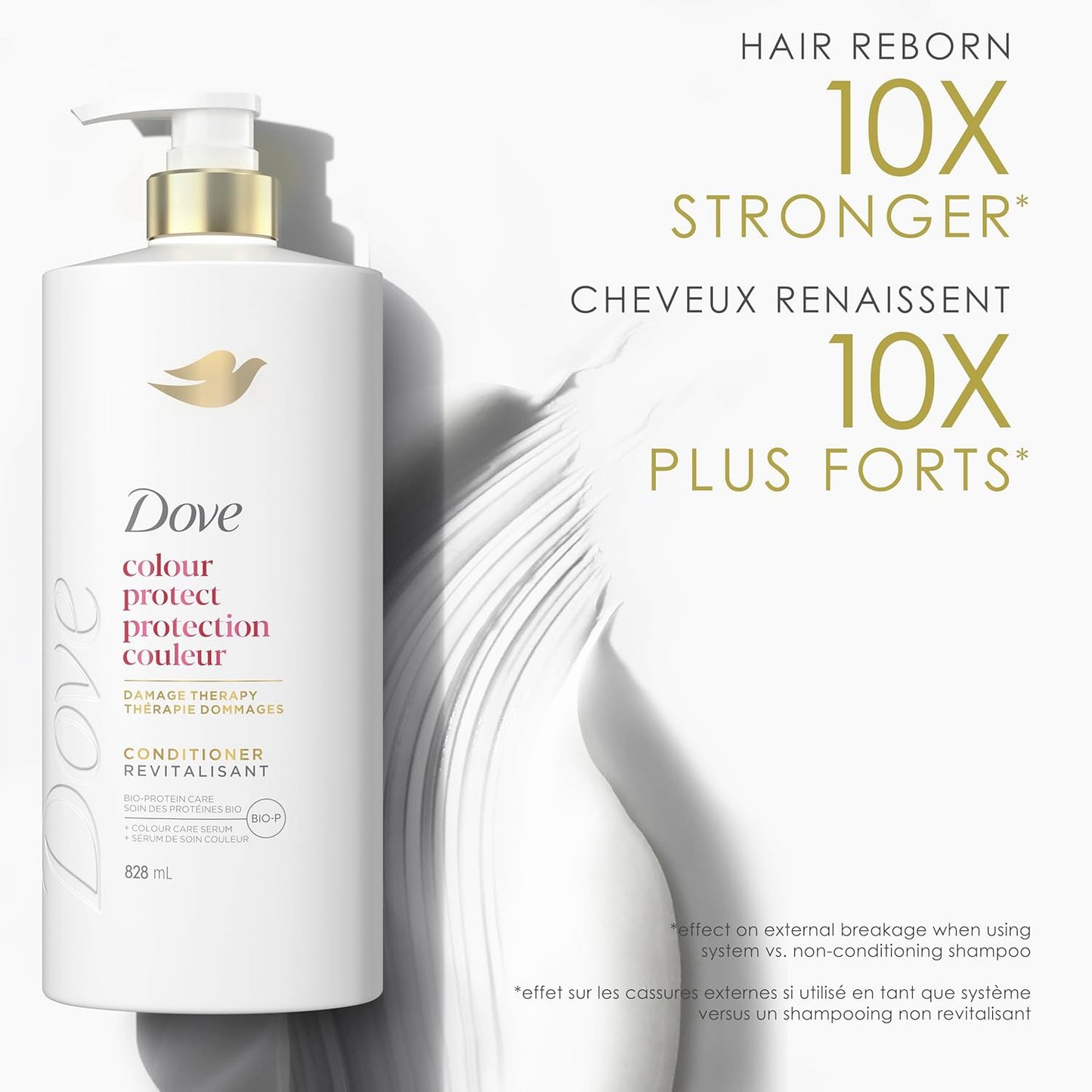 Dove Intensive Repair Shampoo für geschädigtes Haar mit flüssiger Bio-Protein-Pflege, 828 ml