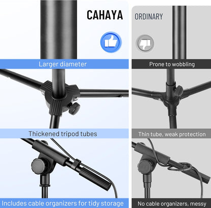 CAHAYA Mic Stand Floor Adjustable - A Game-Changer for Podcasters and Musicians