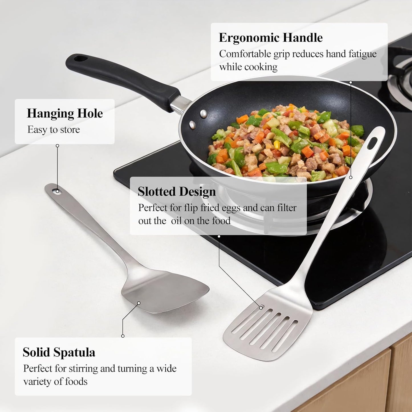 ChefBee 2PCS Metal Spatula Set: A Game-Changer for Your Kitchen