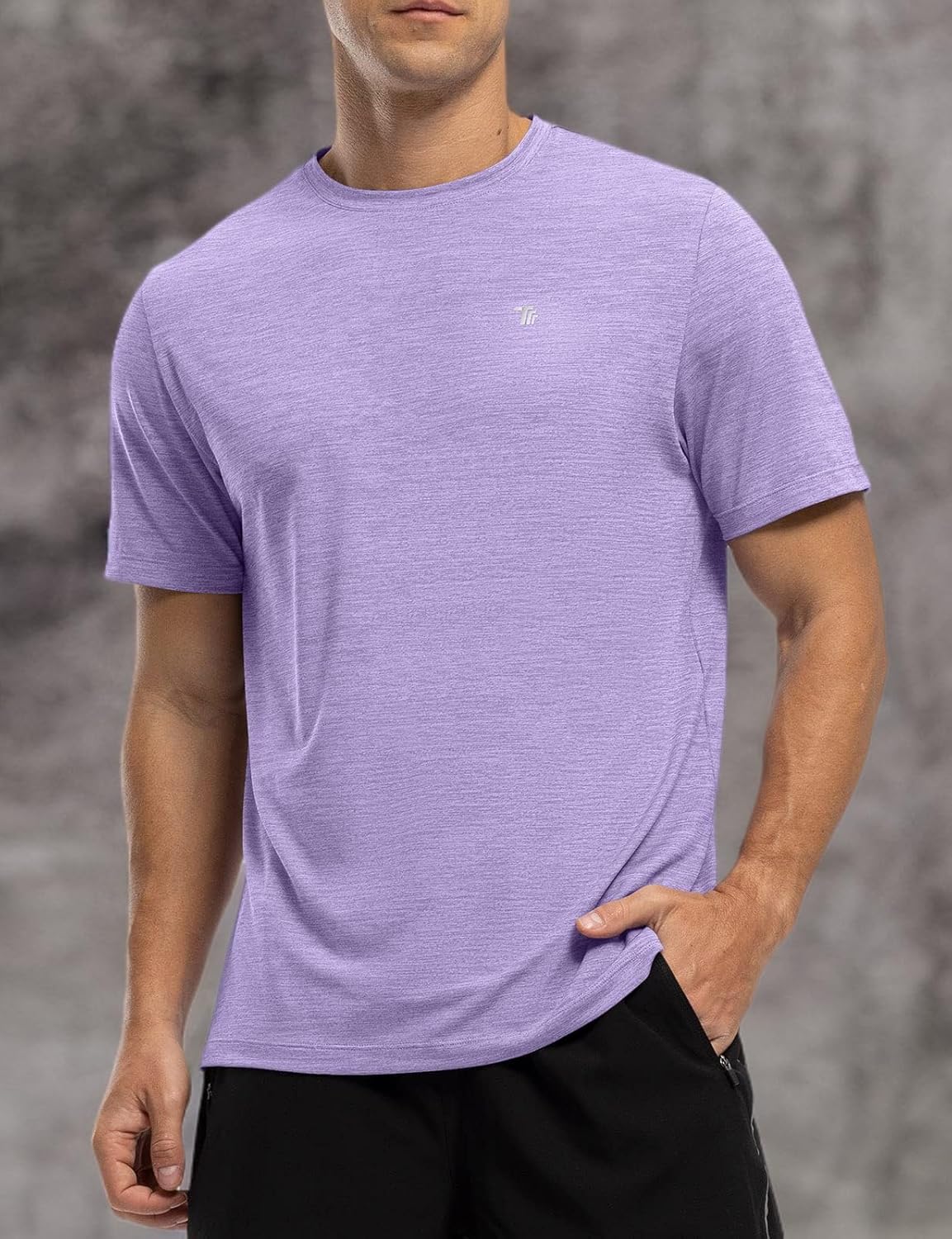 Rdruko Herren Kurzarm Trainingsshirts – Trockene Passform – Feuchtigkeitstransportierend – Für Laufen, Fitnessstudio, aktiven Sport