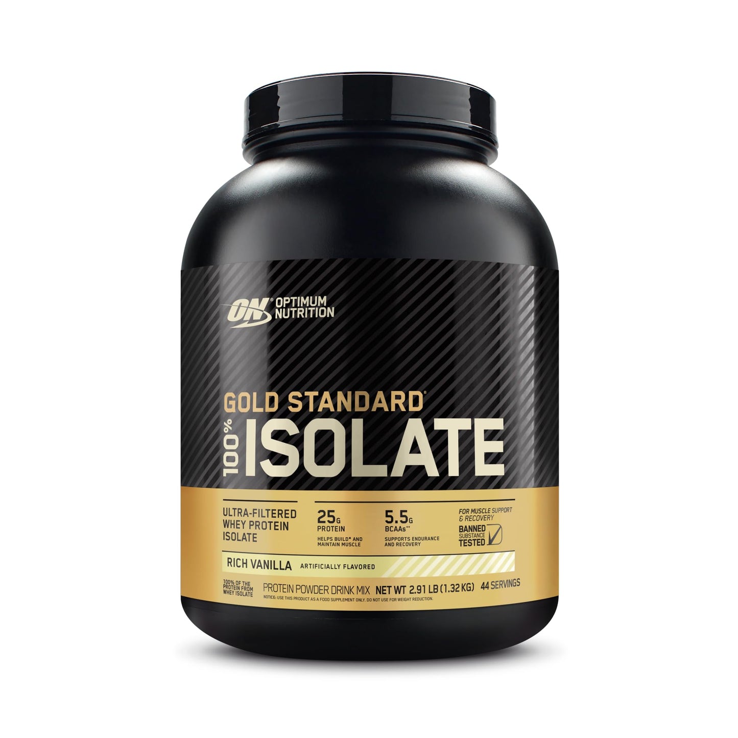 Optimum Nutrition Gold Standard 100% Isolate, Protein Powder, Chocolate Bliss, 3 Pounds, 44 Servings. Whey Protein Isolate (Packaging May Vary) (Pack of 4)
