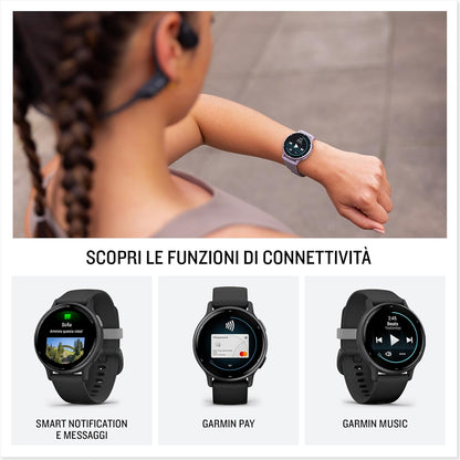 Garmin vívoactive 5, GPS-Smartwatch für Gesundheit und Fitness, AMOLED-Display, bis zu 11 Tage Akkulaufzeit, Schwarz