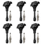 BDFHYK Ignition Coil Pack UF648 and Iridium Spark Plug 97390 Compatible with Jeep Grand Cherokee 2011-2015 Jeep Wrangler Dodge Charger Grand Caravan 2016 Chrysler 200 300 Jeep Coil Pack 3.6L Set of 6
