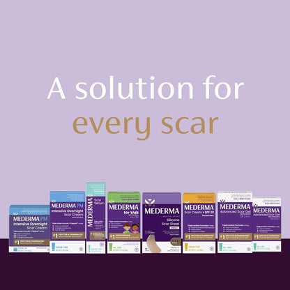 Mederma Advanced Scar Gel 1x Daily Reduces The Appearance of Old New Scars #1 Doctor Pharmacist Recommended Brand for Scars 1.76oz, Clear, 100g (2x50g)