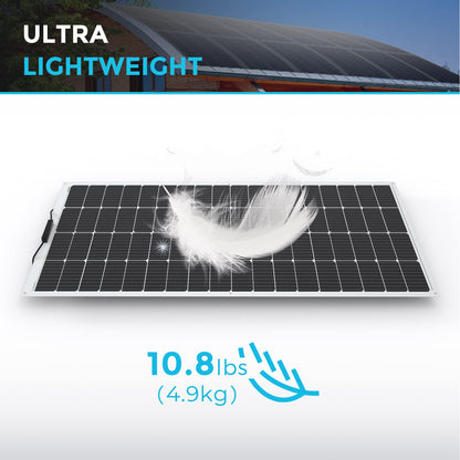 Renogy Flexible Solar Panel 50 Watt 12 Volt Monocrystalline Ultra-Flexible Bendable Mono Off-Grid Charger for Marine RV Cabin Van Car Boat Curve Surfaces