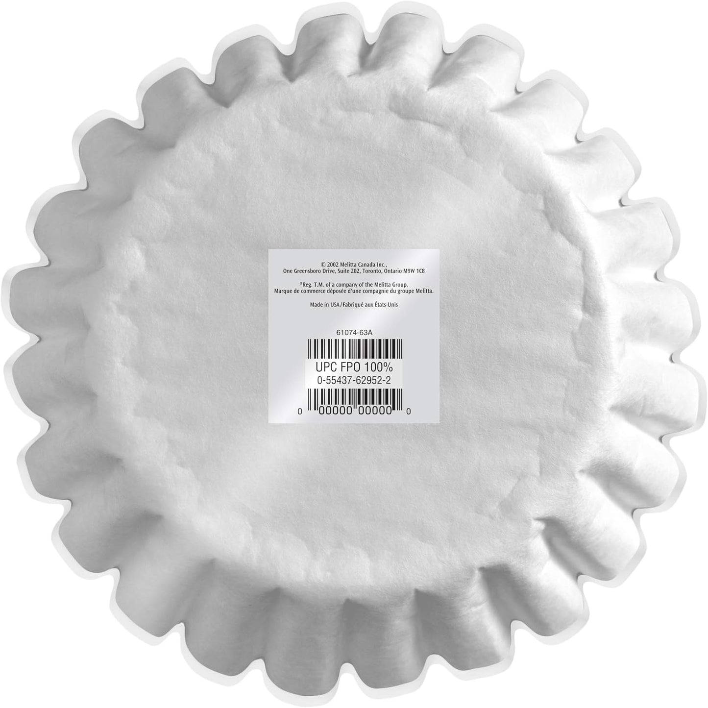 Melitta 629400 Filtertüten Korbfilter 100er Pack im Polybeutel, Grün