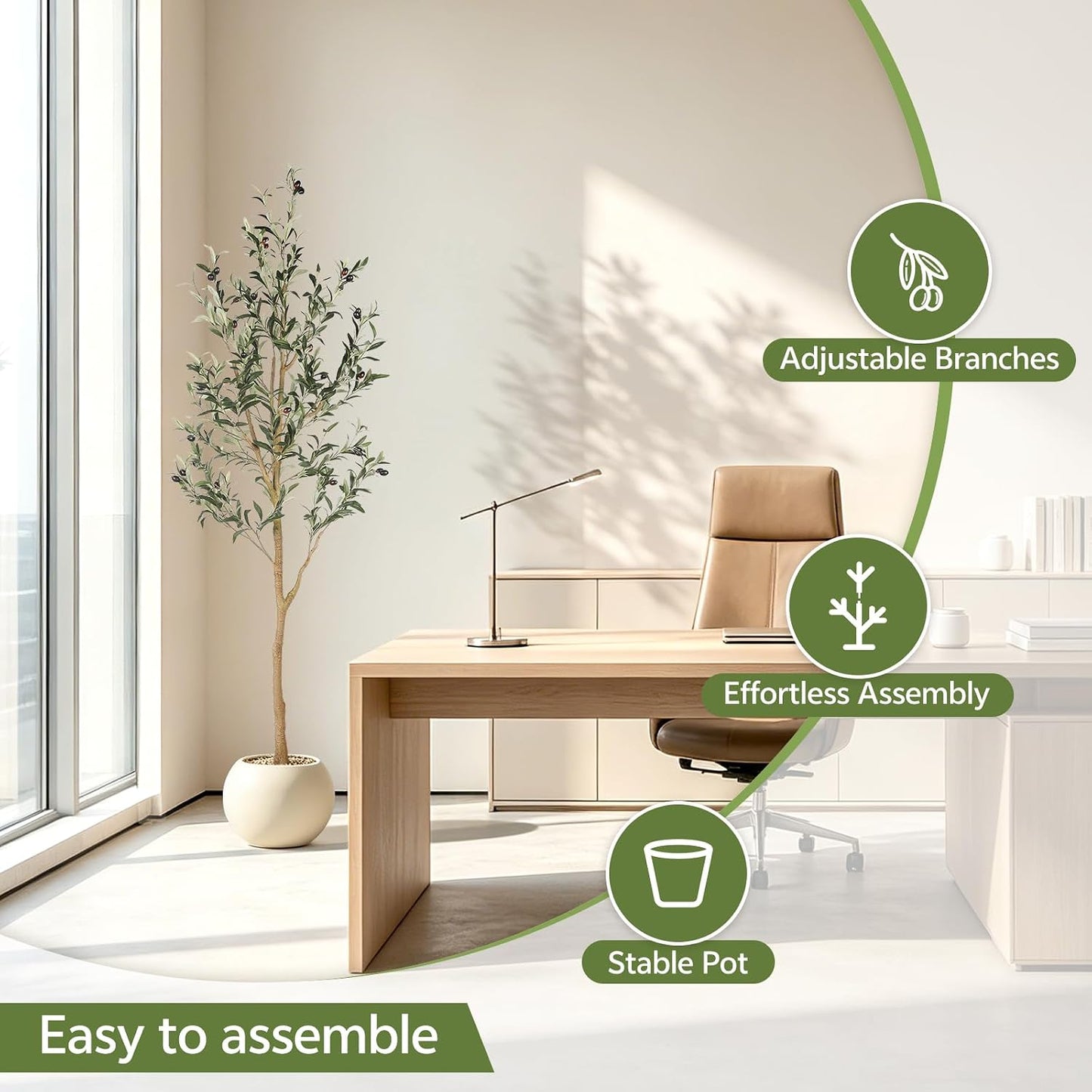 Elevate Your Space with a Lifelike Artificial Olive Tree